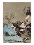 Obsequio a El Maestro (A Gift for the Master)  Plate 47 of 'Los Caprichos'  Original Edition