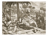 Ceylon (Sri Lanka): Battle Between Negumbo Tribesmen and Dutch Troops of Don Philippo Mascarenas