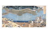 Major Construction by River Kunigos (Colour Woodblock Print)