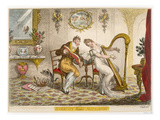 Harmony before Matrimony'  Published 1805 (Coloured Engraving)
