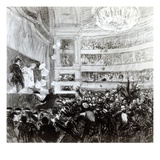The Battle of Hernani at the Comedie Francaise on the 25th February 1830  1909 (Oil on Canvas)