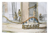 T'Chanpal  Reclining Palanquin with Curved and Tasselled Carrier