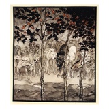 They Stood Outside  Filled with Savagery and Terror  Illustration from 'Irish Fairy Tales'