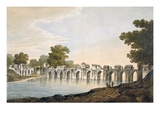 Pl 34 a View of the Bridge at Ilionpoor over the River Goomty from 'Select Views in India'