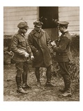 A Typical British Group: Mistletoe-Wearing Soldiers and a Chicken for Christmas