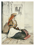 A Jewish Woman of Gibraltar  from 'Sketches of Spain'  Engraved by Charles Joseph Hullmandel