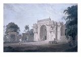 Gate Leading to a Mosque  Chunargarh  Uttar Pradesh (Coloured Aquatint)