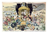 Gold Fever in the Transvaal  Late 19th Century (Colour Engraving)