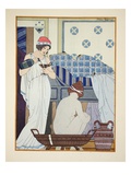 A Bath Seat  Illustration from 'The Works of Hippocrates'  1934 (Colour Litho)