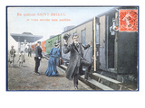 Holiday Postcard from Saint-Brieuc  C1910 (Colour Litho) (After a Photo)