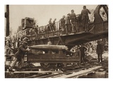 Loading the 38Cm Cannon (B/W Photo)