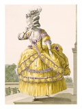 Golden Gown  Engraved by Dupin  Plate No37 from 'Galeries Des Modes Et Costumes Francais'  1789