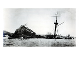 The Catastrophe of the Uss Maine  1898 (B/W Photo) (See 206525  206526)