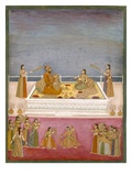 The Young Mughal Emperor Muhammad Shah at a Nautch Performance (1719-48)  C1725