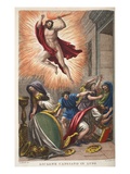 Lycaon into a Wolf  Illustration from Ovid's Metamorphoses  Florence  1832