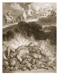 The Death of Hercules  1731 (Engraving)