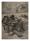Automobile Accident  Illustration from 'Le Petit Journal: Supplement Illustre'  1898 (Litho)