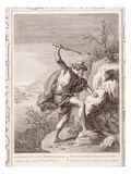 Alcyone and Ceux Transformed into Birds  1730 (Engraving)