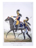Uniform of the Elite Gendarme of the Royal Guard  1823 (Colour Litho)