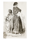 Woman and Girl of the Saltmarket  Glasgow  from 'The Illustrated London News'  1849 (Engraving)