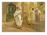 Jain Priests  from 'India Ancient and Modern'  1867 (Colour Litho)