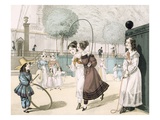 The Skipping Game  Plate 115 from 'Le Bon Genre'  1822 (Coloured Engraving)
