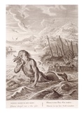 Glaucus Turned into a Sea-God  1731 (Engraving)