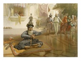 Akalis at the Holy Tank  Umritsar  from 'India Ancient and Modern'  1867 (Colour Litho)
