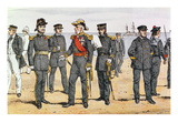 French Navy Uniforms  Late 19th Century (Colour Litho)