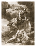 Perseus Cuts Off Medusa's Head  1731 (Engraving)