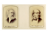 Portraits of Thomas Sidney Cooper and William Powell Frith (Sepia Photo)