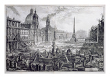 The Piazza Navona  from 'Le Antichita Romane De GB Piranesi (1756)'  Published Paris 1835