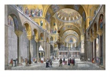 Interior of San Marco Basilica  Looking Towards the Dome  from 'Views of Venice'