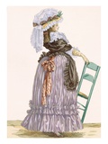 Lady Leaning on Chair  Engraved by Dupin  Plate No201