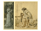 Study for the Painted Panels on the St George Cabinet  Designed by Philip Webb (1831-1915)  1861