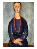 The Red Necklace  1918 (Oil on Canvas)