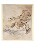 The Thumping of His Big Boots Grew as Continuous as the Pattering of Hail-Stones on the Roof