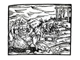 Exhuming a Body  Copy of an Illustration from 'Compendium Maleticarum' by Fr M Guaccius  Milan 1608
