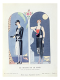 Day and Night  Plate 47 from 'La Gazette Du Bon Ton' Depicting Day and Evening Dresses  1924-25