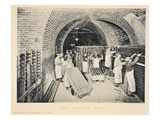 Storing the Wines in Bottles in a Rack  from 'La France Vinicole'  Published by Moet and Chandon