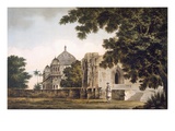 Pl 18 a View of the Mosque at Mounheer  from the South East  from 'Select Views in India'