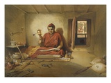 A Buddhist Monk  from 'India Ancient and Modern'  1867 (Colour Litho)