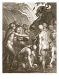 The Danaids Condemned to Fill Bored Vessels with Water  1730 (Engraving)