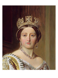 Portrait of Queen Victoria  1859 (Oil on Canvas) (Detail of 192754)