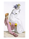 Lady Wearing a Negligee  from 'Costume Parisien'  Published in 'Journal Des Dames Et Des Modes'