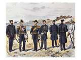 German Naval Uniforms  Late 19th Century (Colour Litho)