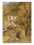 The Praying Cylinders of Thibet  from 'India Ancient and Modern'  1867 (Colour Litho)
