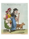 Itinerant Dealers in Dustable Ware  1796 (Hand-Coloured Etching)