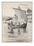 Robinson Crusoe on His Boat