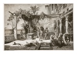 Tiberius at Capreae (Litho)